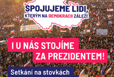 V Příbrami proběhne shromáždění na podporu demokratických hodnot a prezidenta České republiky